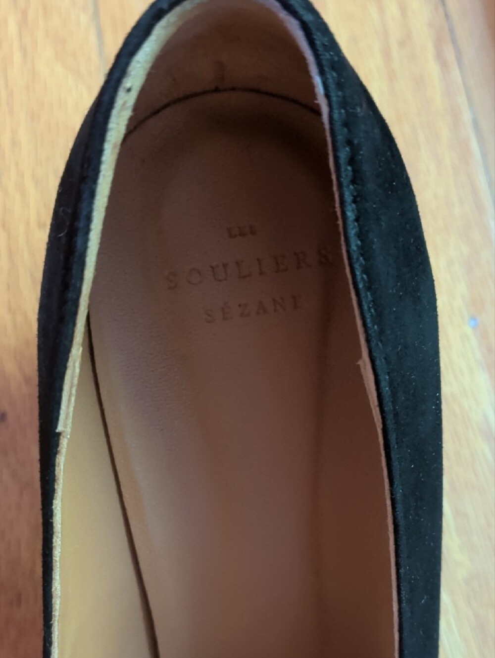 Sezane Alice Suede Block Heel Pumps - Picture 8 of 8